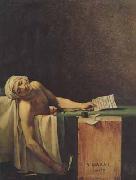 Jacques-Louis David The death of marat (mk02) France oil painting artist